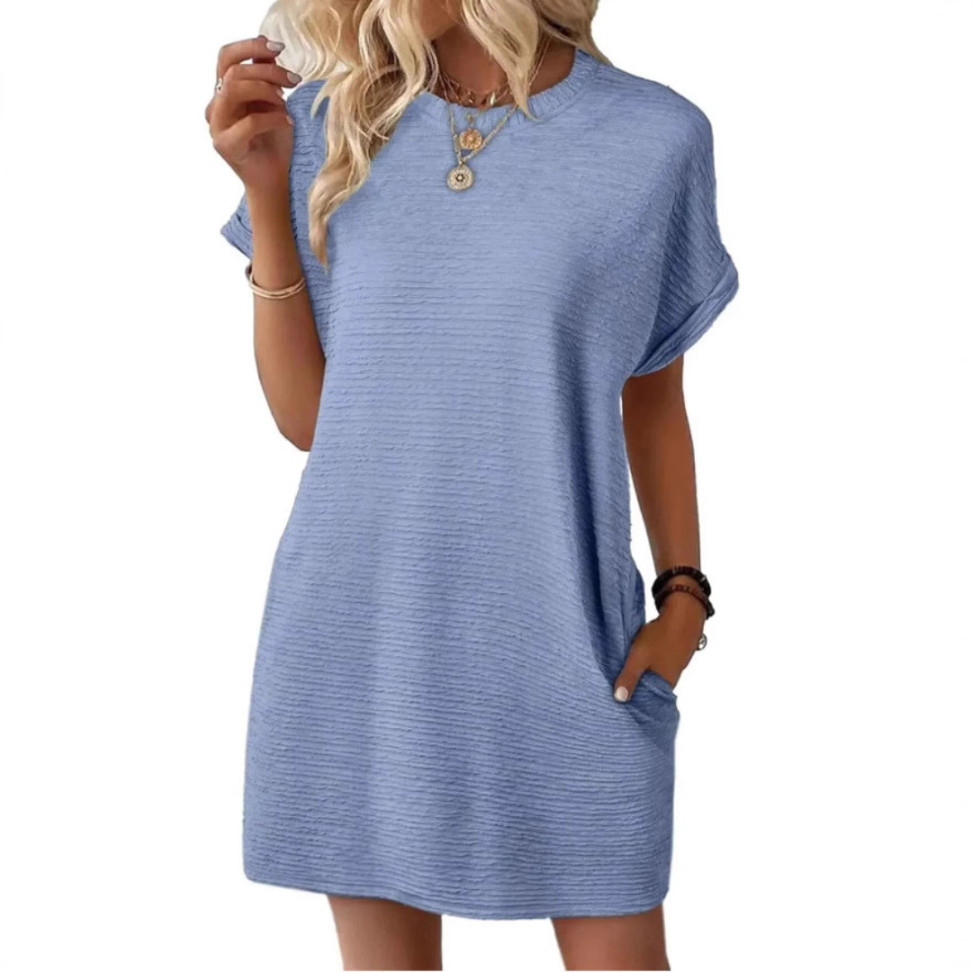 Hattie | Minimalist Round Neck Summer Dress