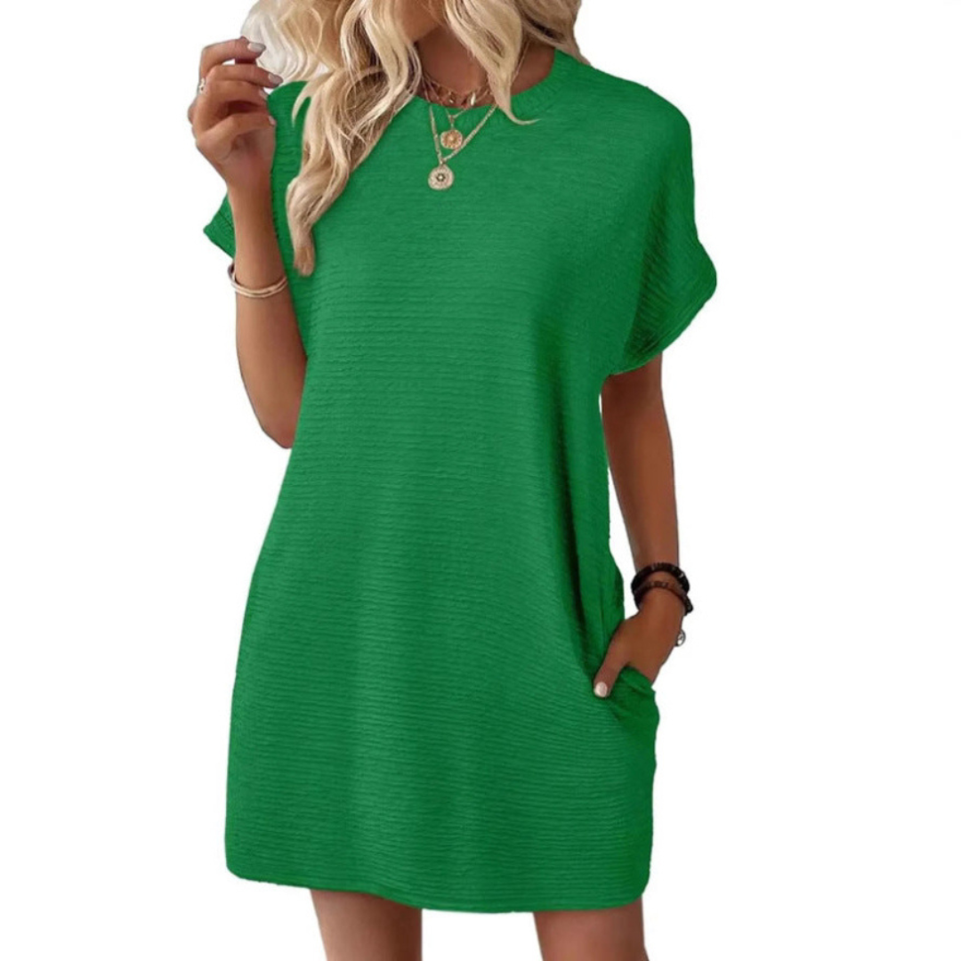 Hattie | Minimalist Round Neck Summer Dress
