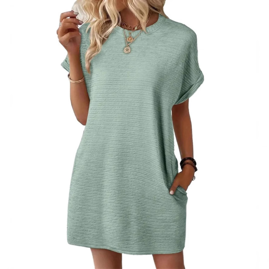 Hattie | Minimalist Round Neck Summer Dress