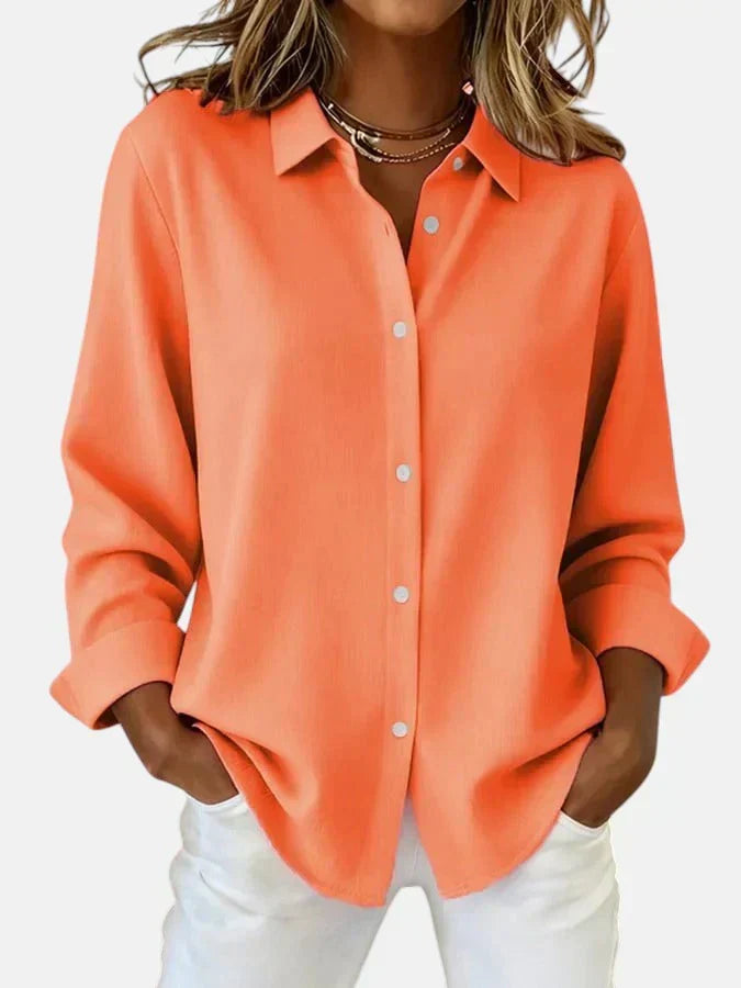 Bellara | Elegant Button Collar Blouse