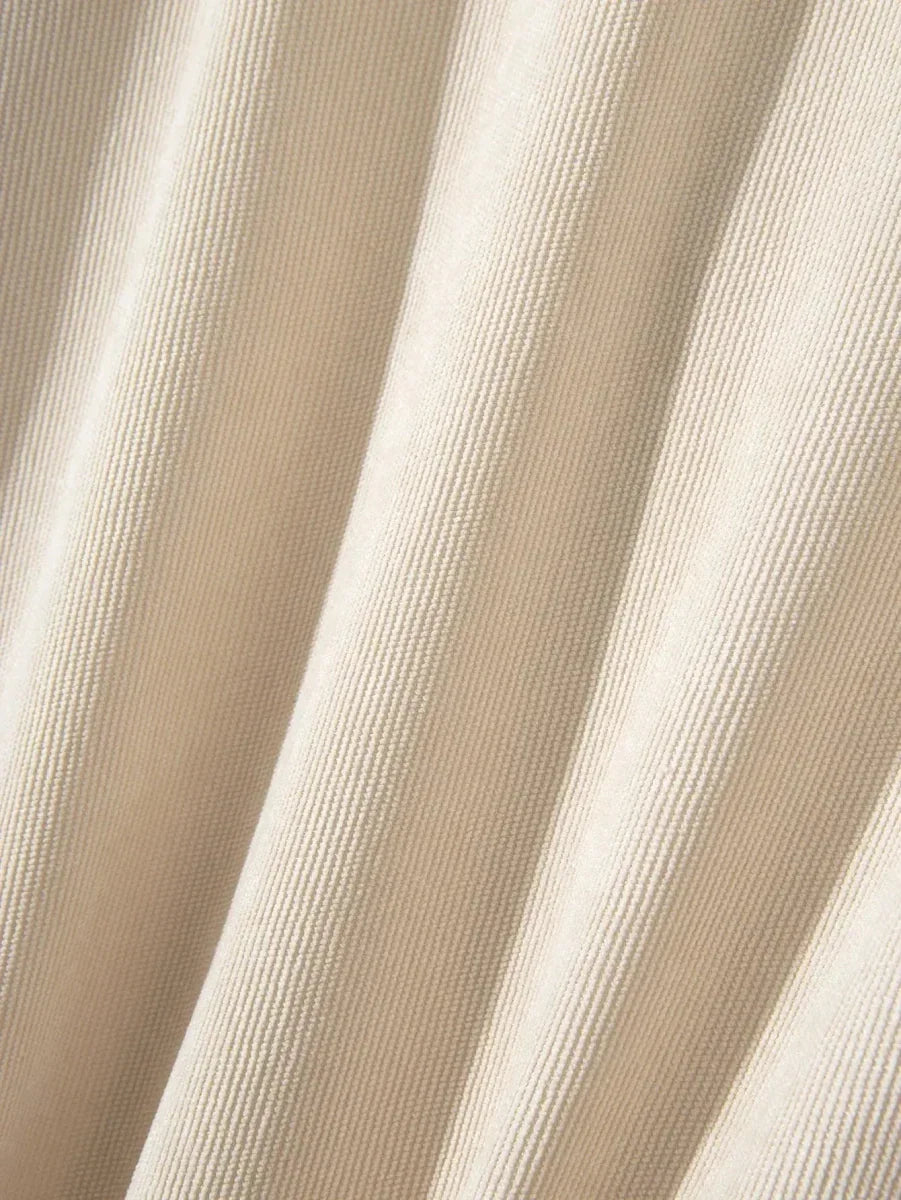 Casual Solid Corduroy Shirt