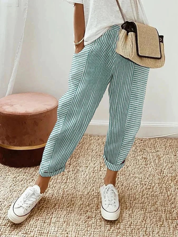 Estelle | Relaxed Striped Summer Pants
