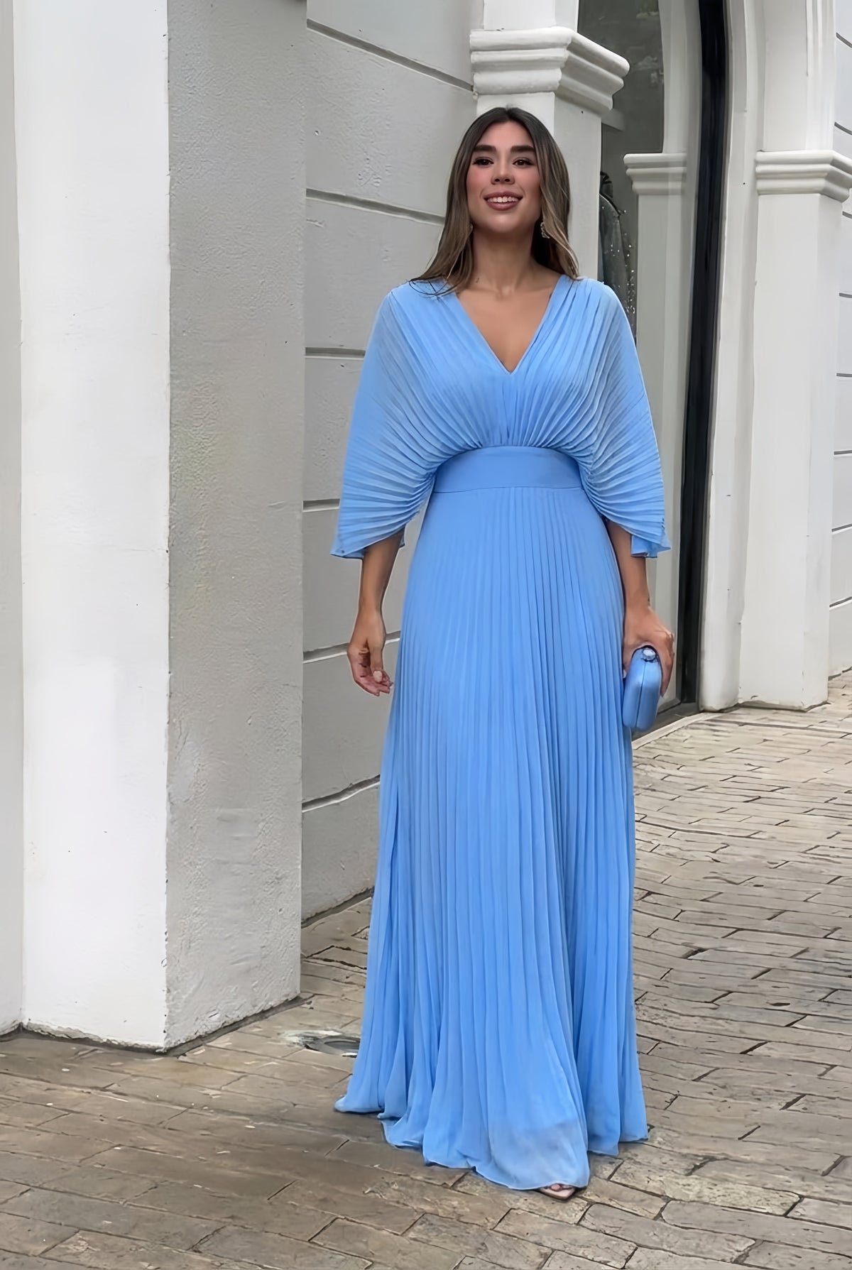 Veronica | Stylish Pleated Elegant Maxi Dress