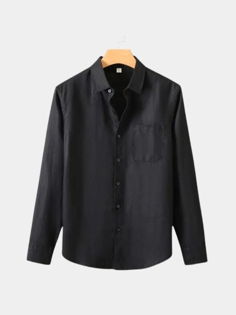 Long Sleeve Essential Linen Shirt