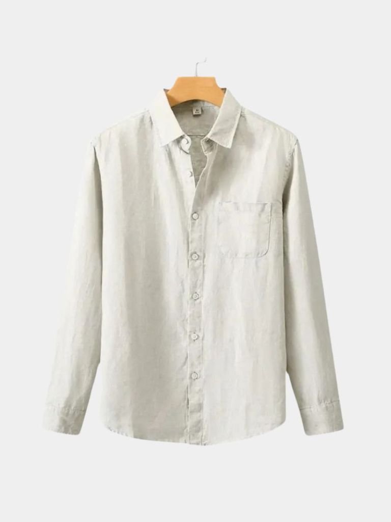 Long Sleeve Essential Linen Shirt