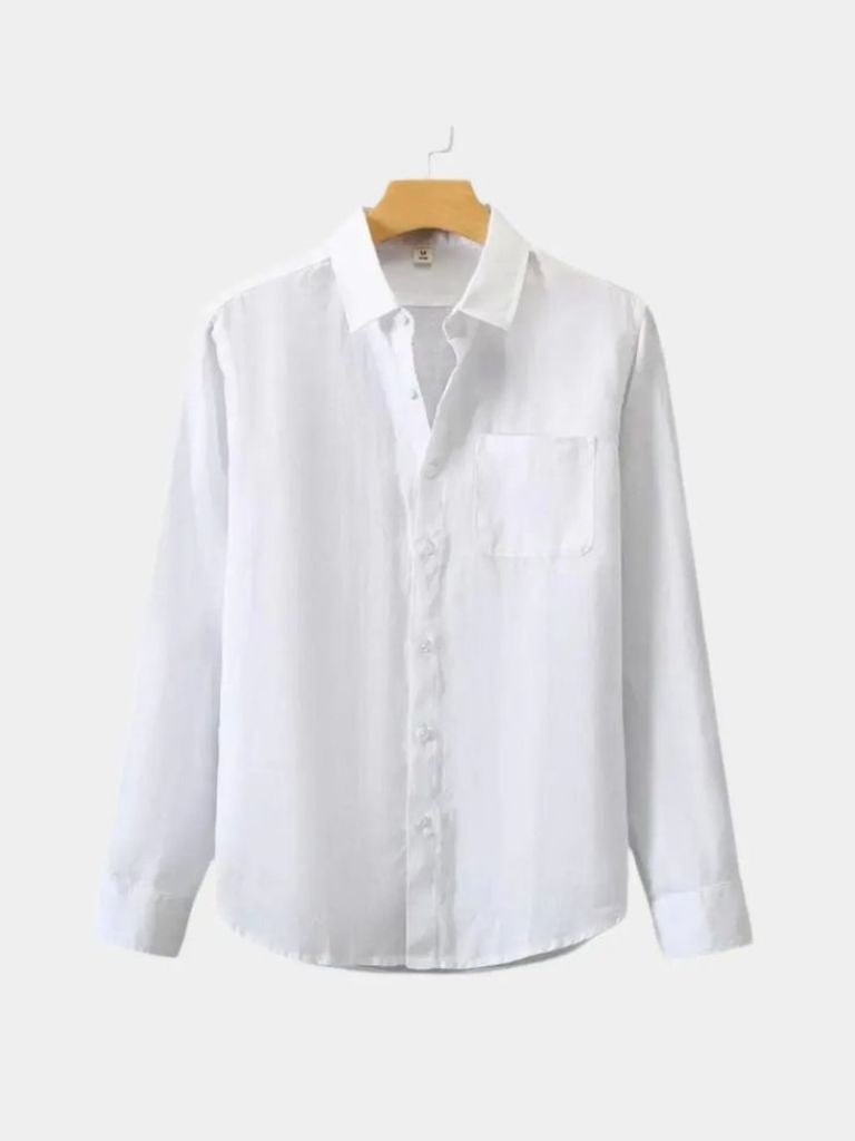 Long Sleeve Essential Linen Shirt