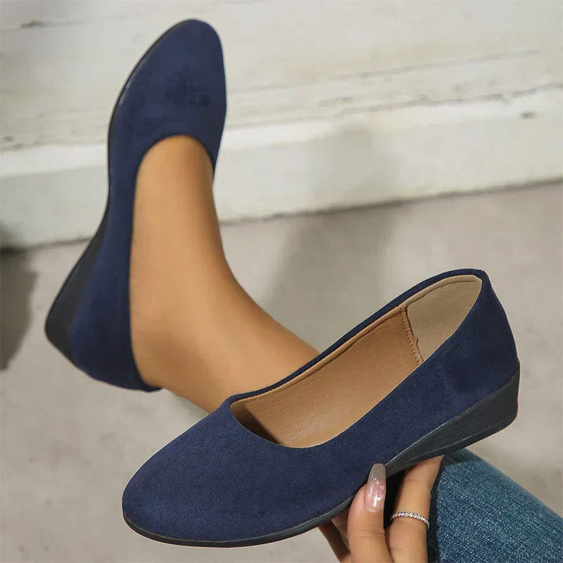 🎁Hot Sale 50% OFF⏳Elegant Lightweight Anti-Slip Low Heel Wedge Shoes