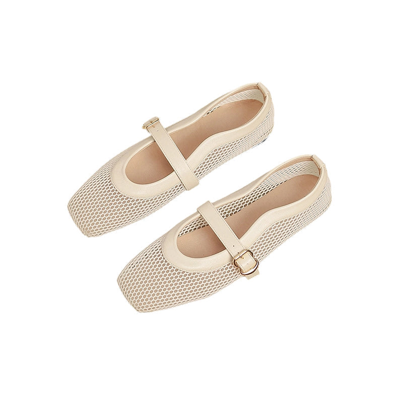 Elegant breathable mesh Mary Jane shoes 👡✨