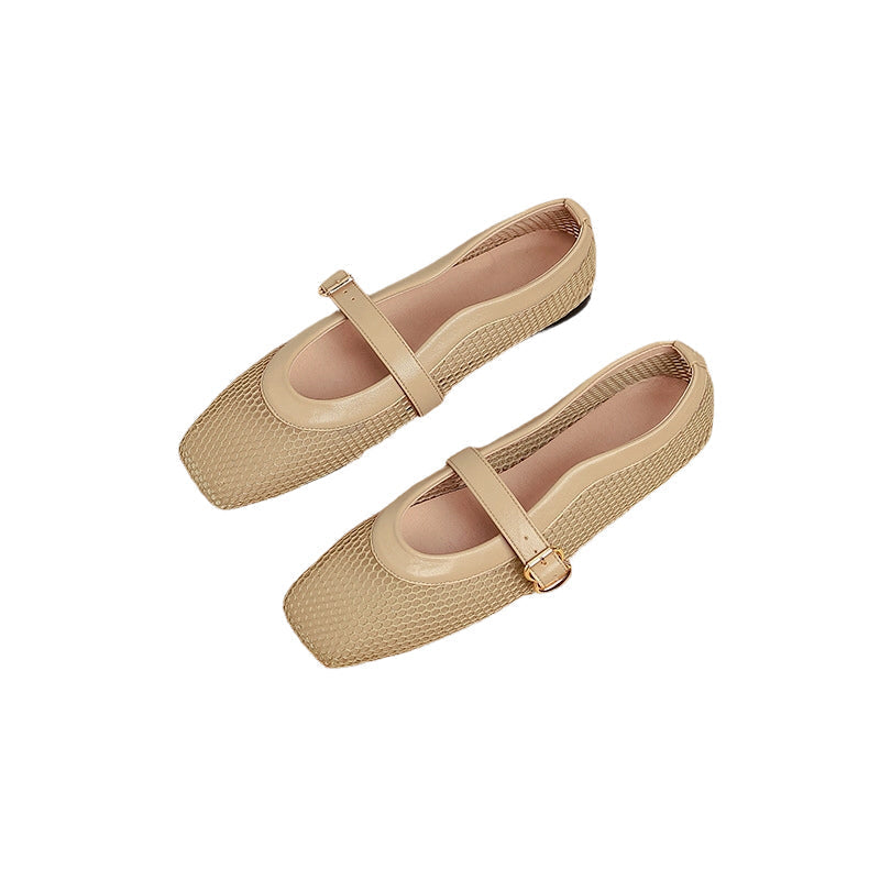 Elegant breathable mesh Mary Jane shoes 👡✨