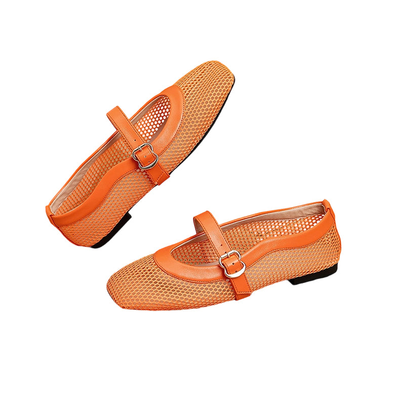 Elegant breathable mesh Mary Jane shoes 👡✨