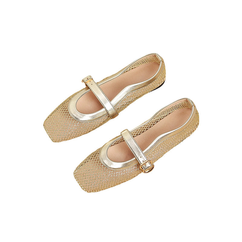 Elegant breathable mesh Mary Jane shoes 👡✨