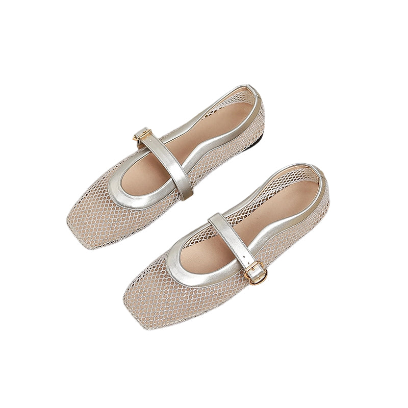 Elegant breathable mesh Mary Jane shoes 👡✨