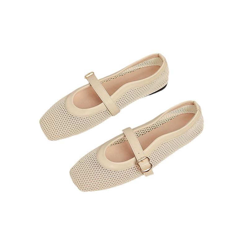 Elegant breathable mesh Mary Jane shoes 👡✨