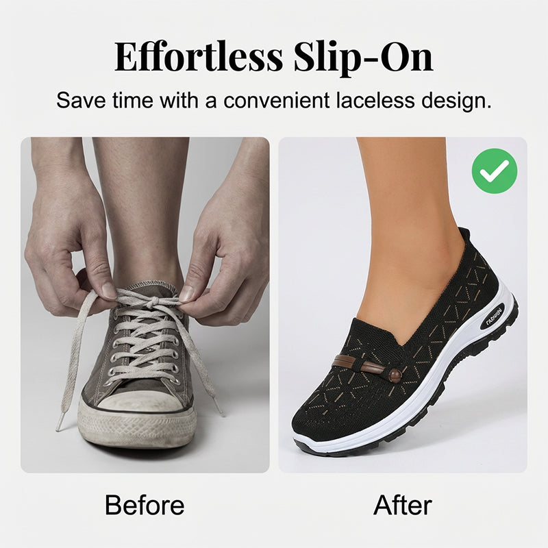 👟 Women’s Breathable Mesh Slip-On Flat Shoes – Lightweight, Comfortable & Perfect for Everyday Wear ✨💖