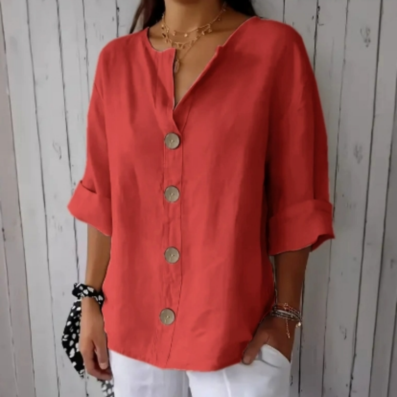 👚 40% OFF💥Women's Loose Fashion Button Top
