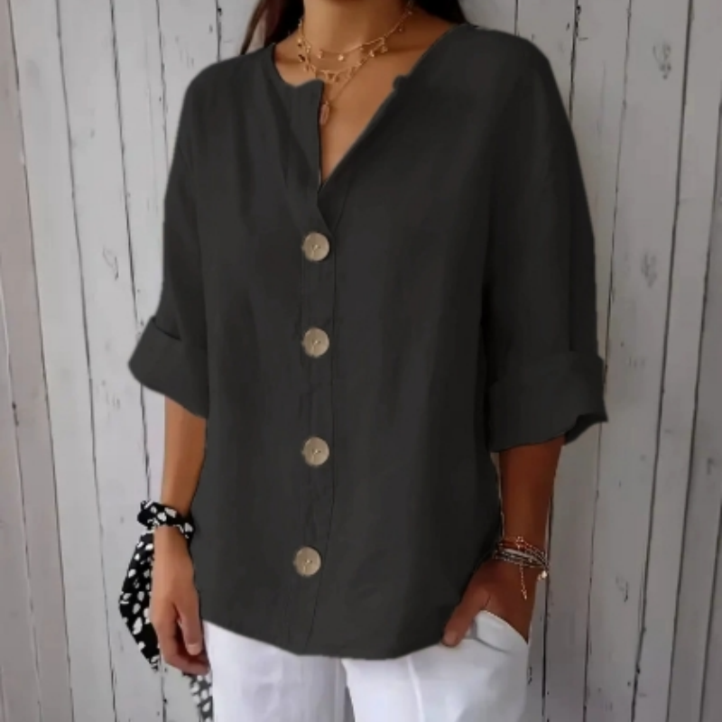 👚 40% OFF💥Women's Loose Fashion Button Top