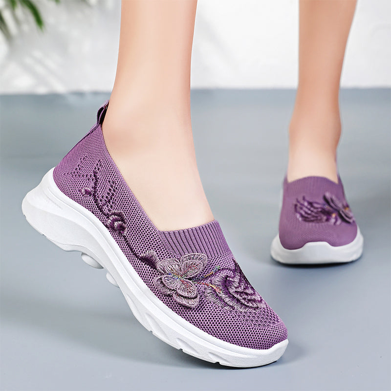 🌿✨Women's Breathable Flyknit Slip-On Shoes