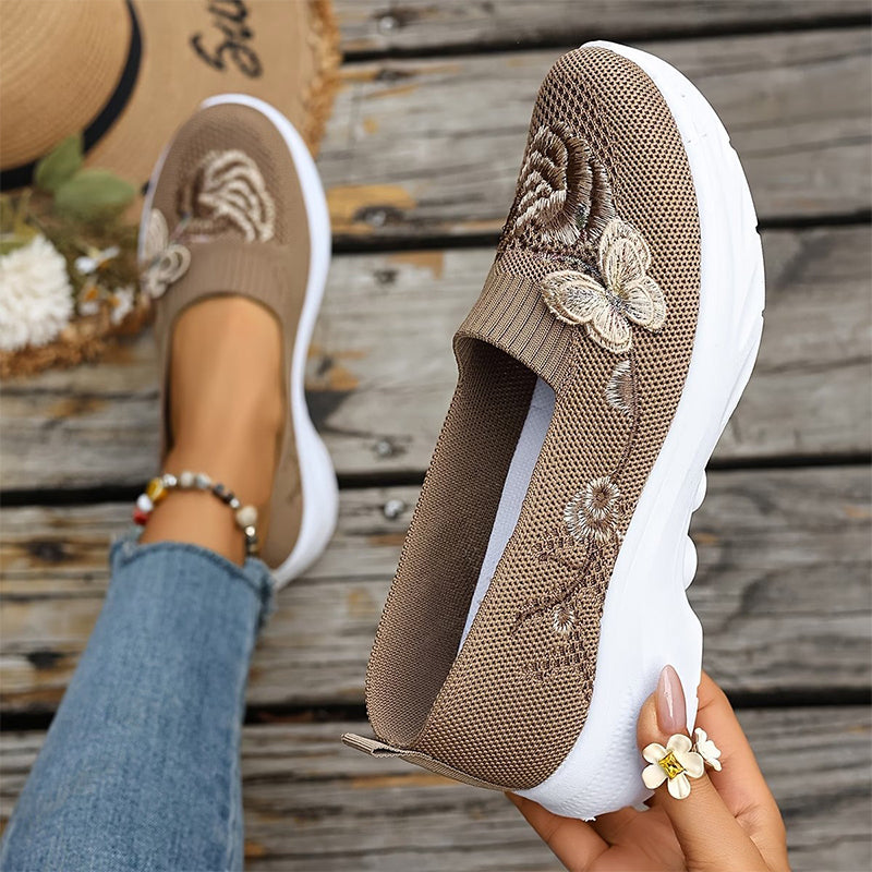 🌿✨Women's Breathable Flyknit Slip-On Shoes