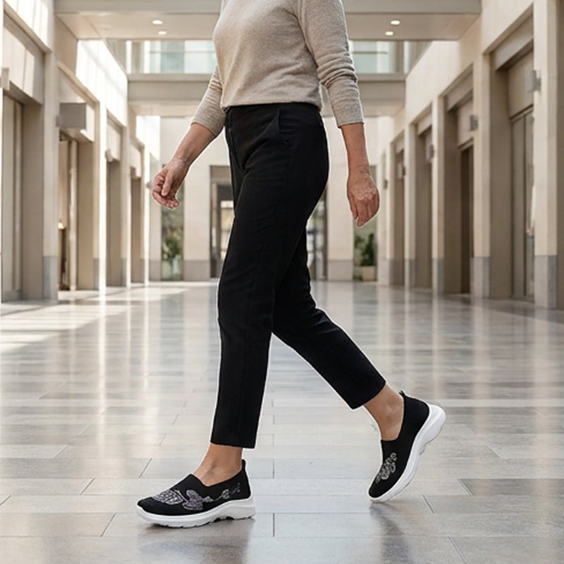 🌿✨Women's Breathable Flyknit Slip-On Shoes