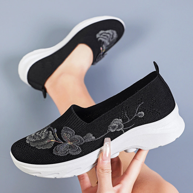 🌿✨Women's Breathable Flyknit Slip-On Shoes