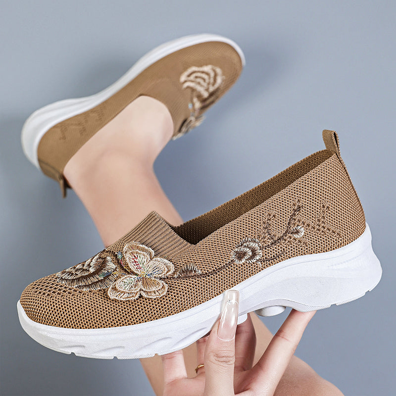 🌿✨Women's Breathable Flyknit Slip-On Shoes