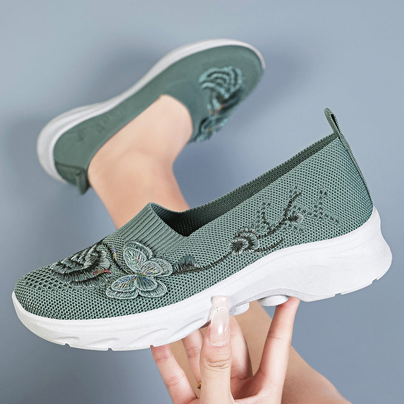 🌿✨Women's Breathable Flyknit Slip-On Shoes