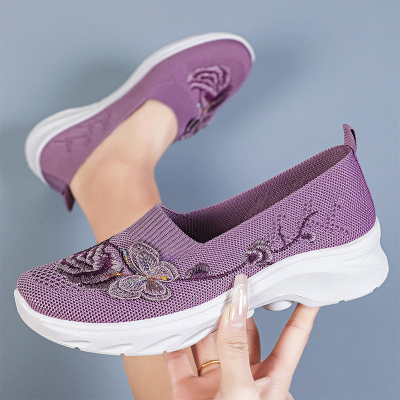 🌿✨Women's Breathable Flyknit Slip-On Shoes
