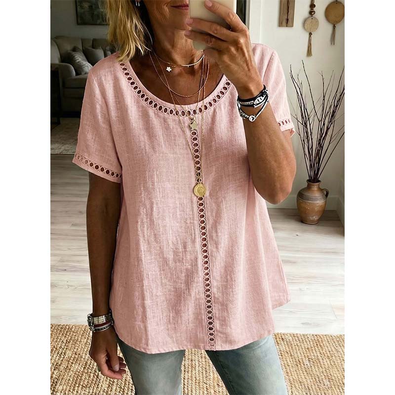 🌸Women's Casual Bohemian Style Hollow-Out Top