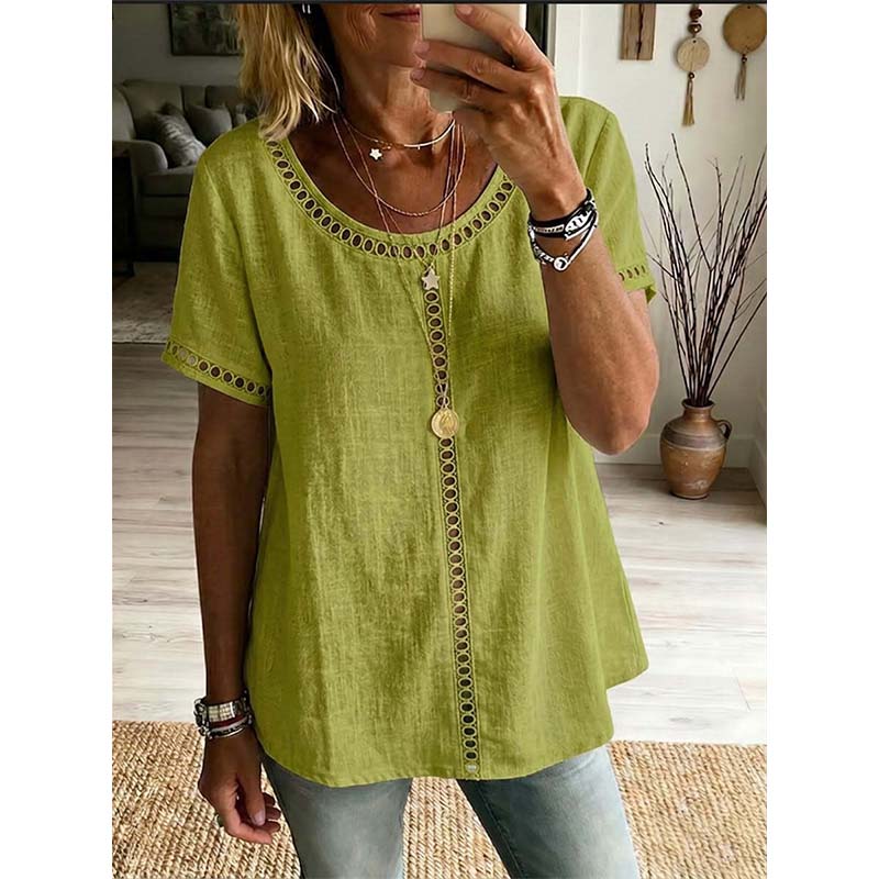 🌸Women's Casual Bohemian Style Hollow-Out Top