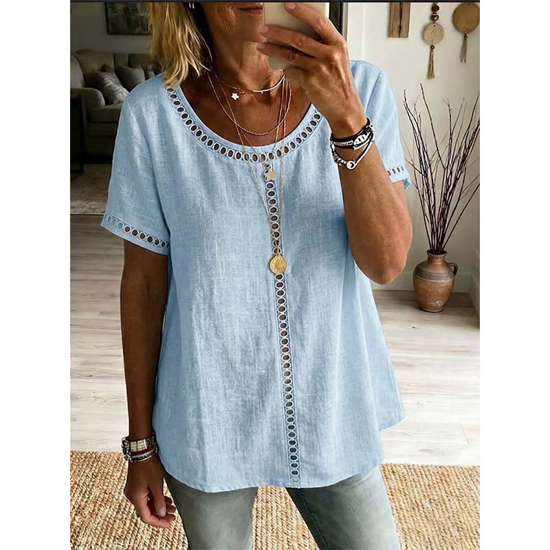 🌸Women's Casual Bohemian Style Hollow-Out Top