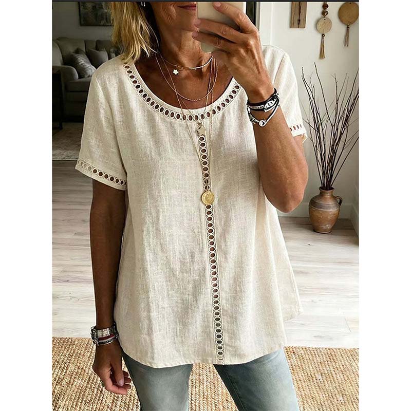 🌸Women's Casual Bohemian Style Hollow-Out Top