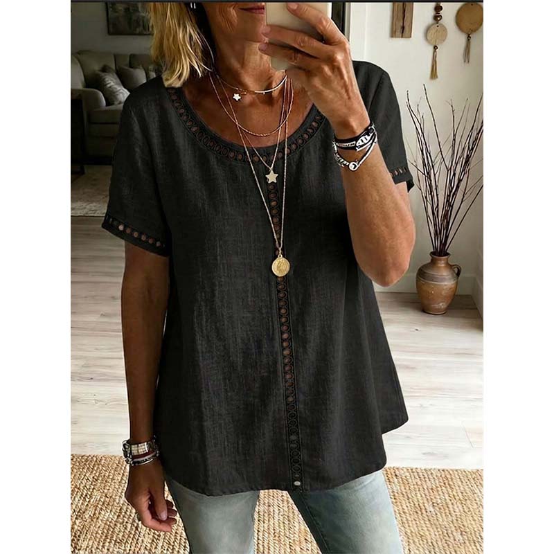 🌸Women's Casual Bohemian Style Hollow-Out Top