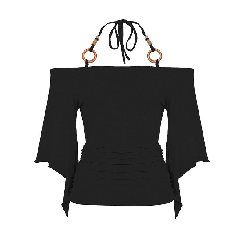 🌬️Women's Off-the-Shoulder Halter Neck Top