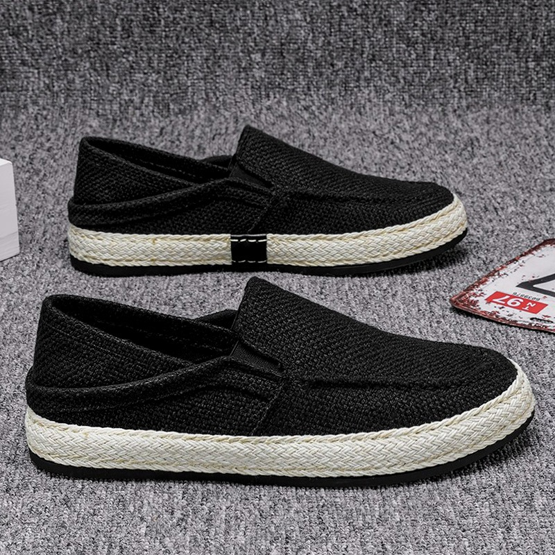 👟Men's Casual Linen Shoes Lightweight Summer Slip-on Lazy Loafers