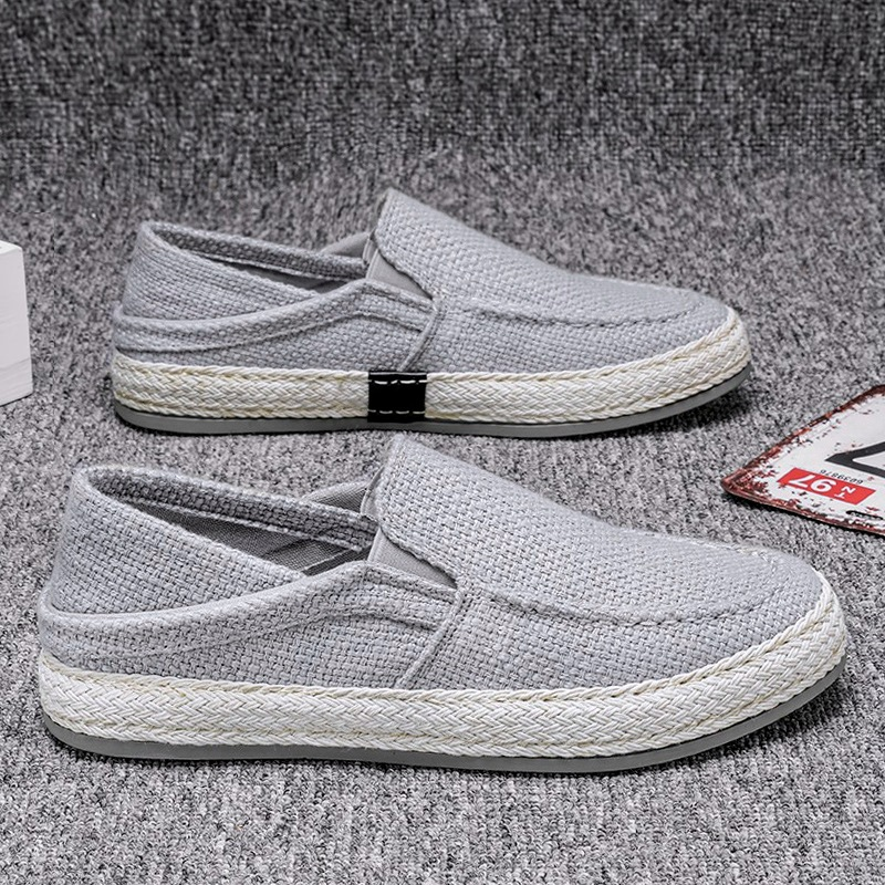 👟Men's Casual Linen Shoes Lightweight Summer Slip-on Lazy Loafers